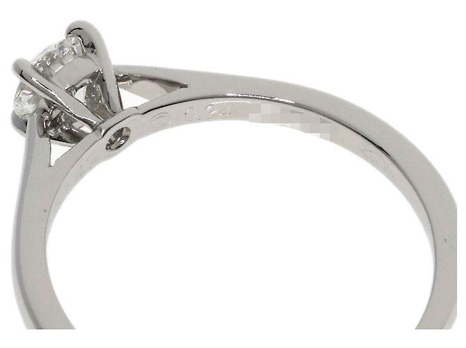 Cartier Platinum 950 Solitaire Diamond Ring - view 5