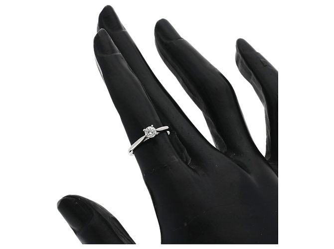 Cartier Platinum 950 Solitaire Diamond Ring - view 7