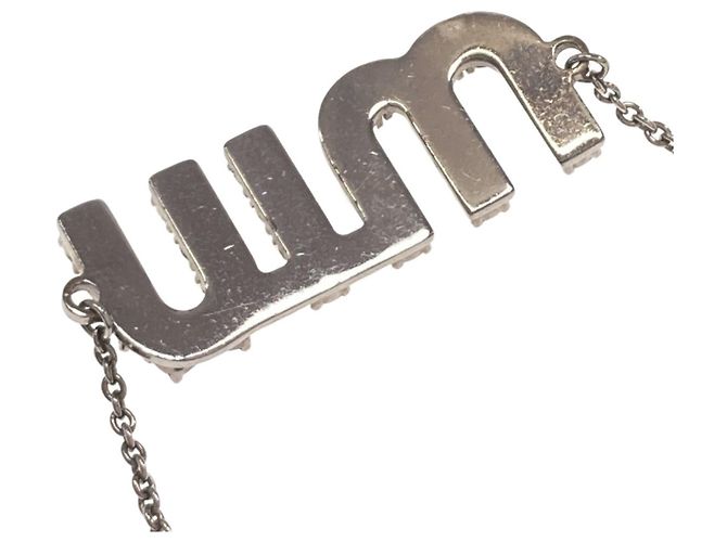 Bracciale charm in argento Miu Miu - vista 3
