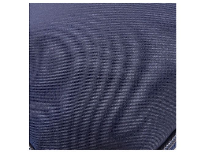 Borsa a tracolla Prada 2VH093 con logo metallico Blu navy - vista 8