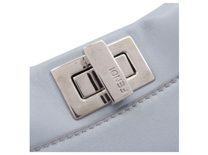Borsa 2-Way Fendi Peekaboo Mini Blu chiaro - vista 13