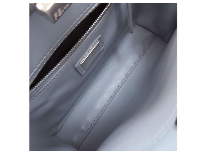 Borsa 2-Way Fendi Peekaboo Mini Blu chiaro - vista 5