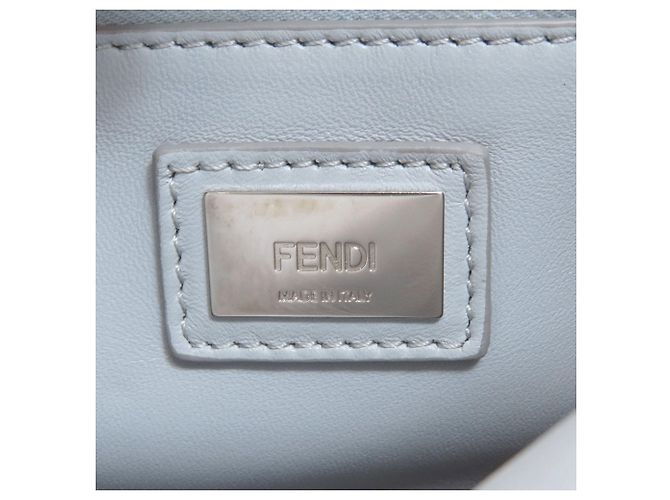 Borsa 2-Way Fendi Peekaboo Mini Blu chiaro - vista 7