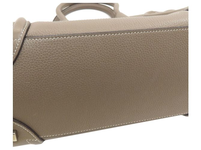 Céline Celine Luggage Micro Handbag Beige - Ansicht 12