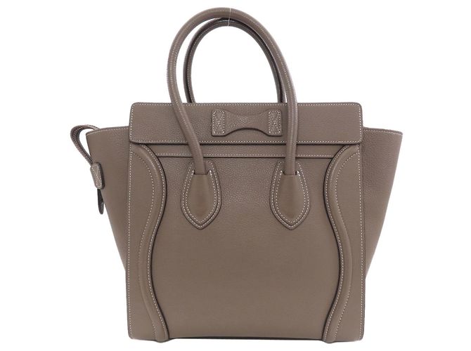 Céline Celine Luggage Micro Handbag Beige - Ansicht 2