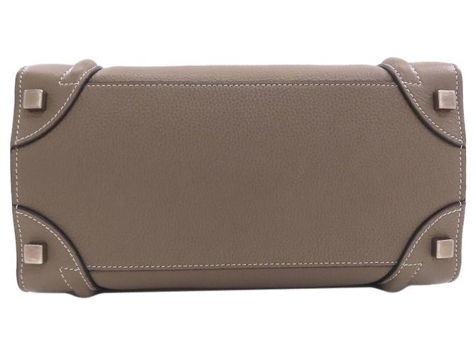 Céline Celine Luggage Micro Handbag Beige - Ansicht 4