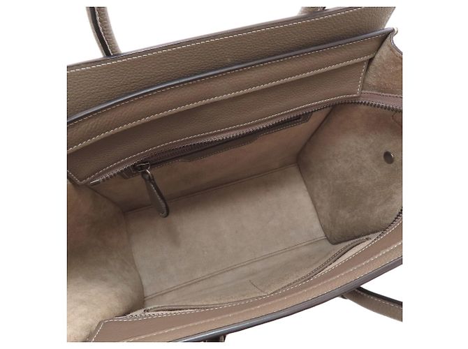 Céline Celine Luggage Micro Handbag Beige - Ansicht 5