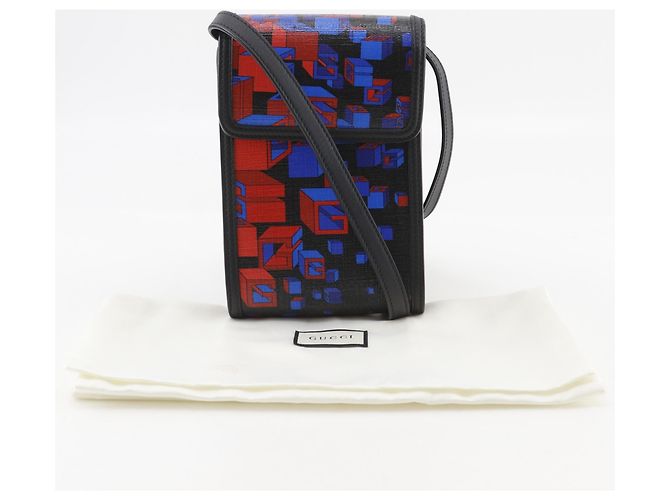 Borsa a tracolla/Pochette Gucci Square G Space Nero - vista 13