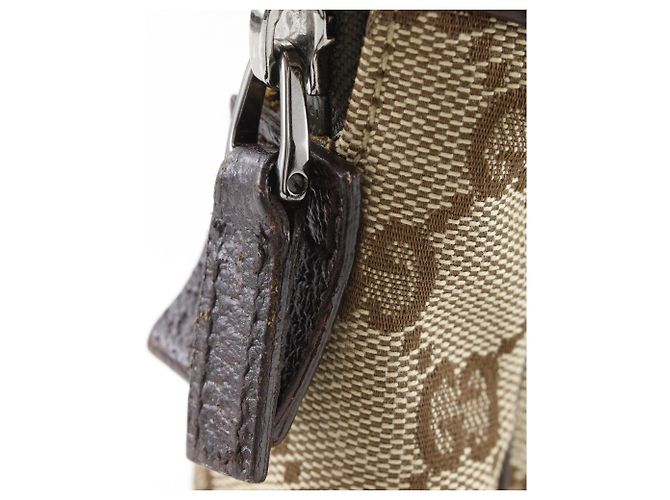 Borsa a tracolla Gucci in tela GG marrone - vista 11