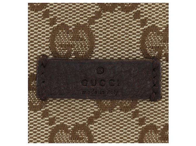 Borsa a tracolla Gucci in tela GG marrone - vista 12