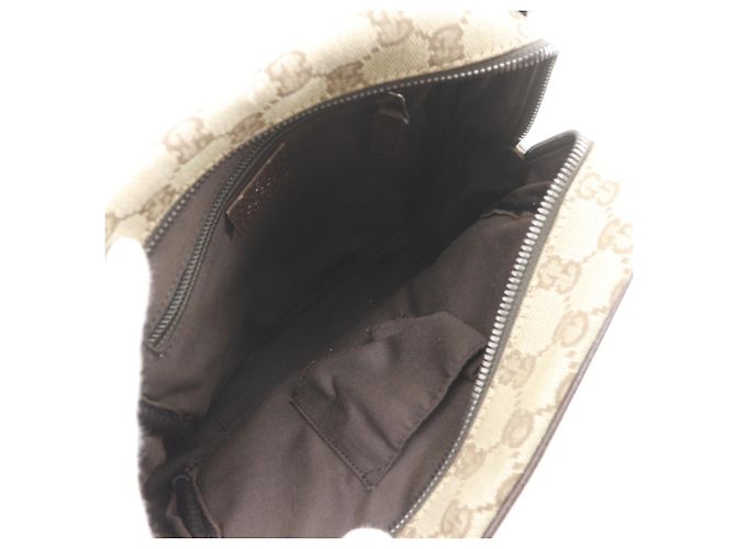 Borsa a tracolla Gucci in tela GG marrone - vista 5