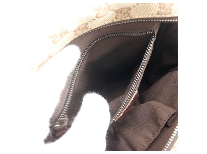 Borsa a tracolla Gucci in tela GG marrone - vista 6