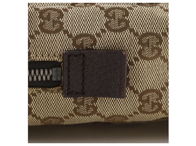 Borsa a tracolla Gucci in tela GG marrone - vista 8
