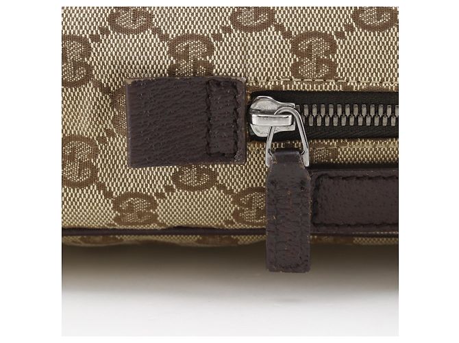 Borsa a tracolla Gucci in tela GG marrone - vista 9