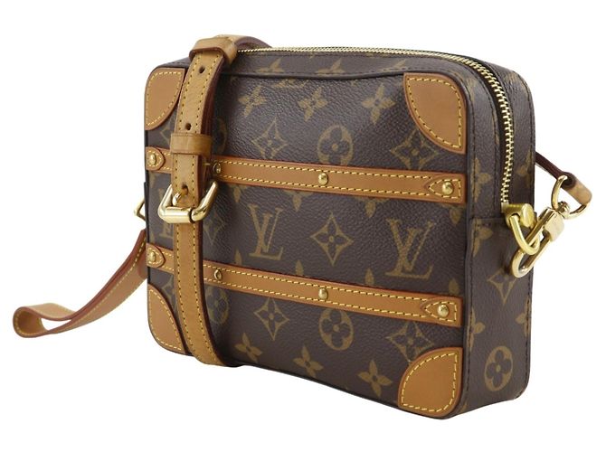 Borsa a Spalla Louis Vuitton Soft Trunk Posh Marrone Monogramma - vista 2