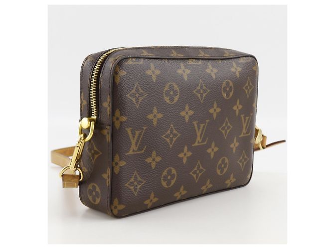 Borsa a Spalla Louis Vuitton Soft Trunk Posh Marrone Monogramma - vista 3
