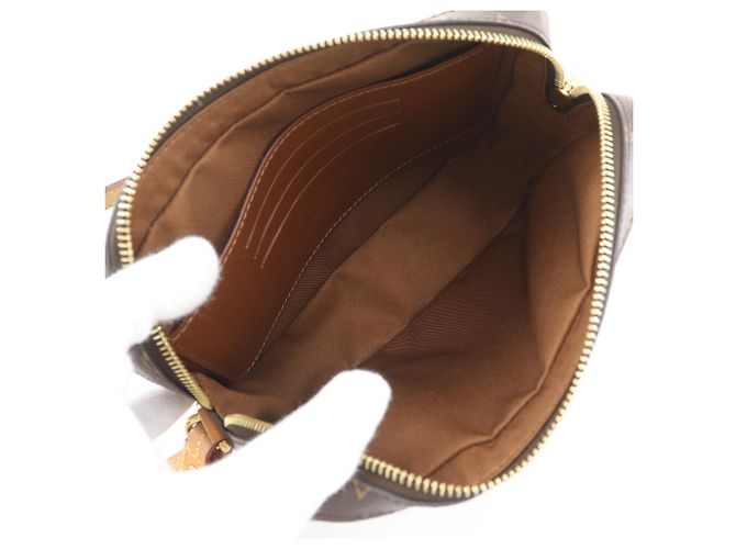 Borsa a Spalla Louis Vuitton Soft Trunk Posh Marrone Monogramma - vista 6