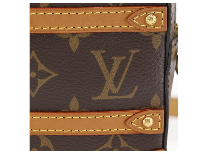 Borsa a Spalla Louis Vuitton Soft Trunk Posh Marrone Monogramma - vista 7