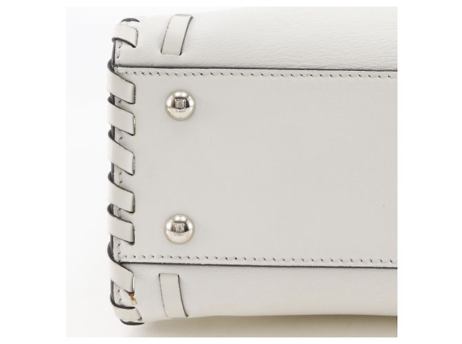 Borsa Fendi Peekaboo Medium Bianco - vista 15