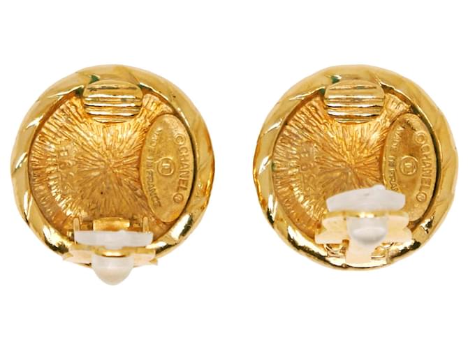 Orecchini Chanel Coco Mark placcati oro D'oro - vista 4