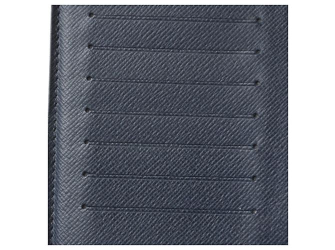 Portafoglio Louis Vuitton Portefeuille Brazza Taiga Ocean Blu - vista 12