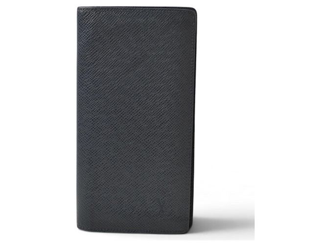 Portafoglio Louis Vuitton Portefeuille Brazza Taiga Ocean Blu - vista 2
