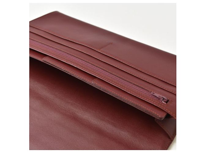 Clutch in pelle da uomo Cartier Nero Bordò - vista 15