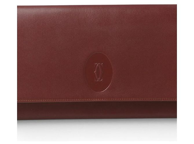 Clutch in pelle da uomo Cartier Nero Bordò - vista 2