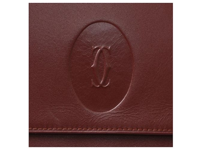 Clutch in pelle da uomo Cartier Nero Bordò - vista 4