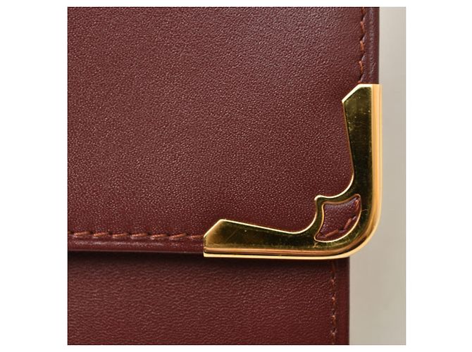 Clutch in pelle da uomo Cartier Nero Bordò - vista 5