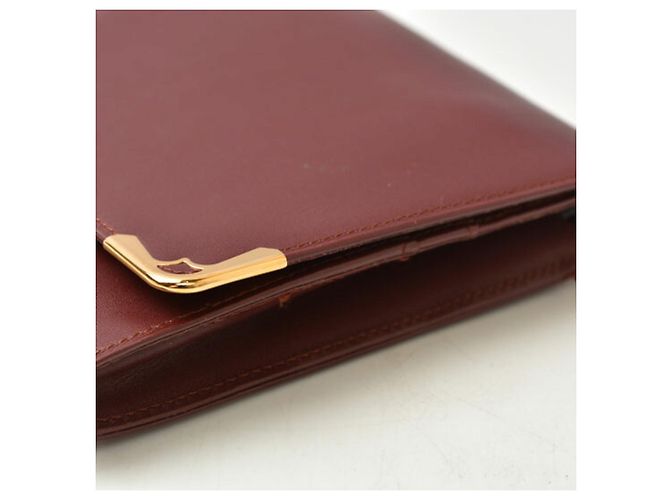 Clutch in pelle da uomo Cartier Nero Bordò - vista 7