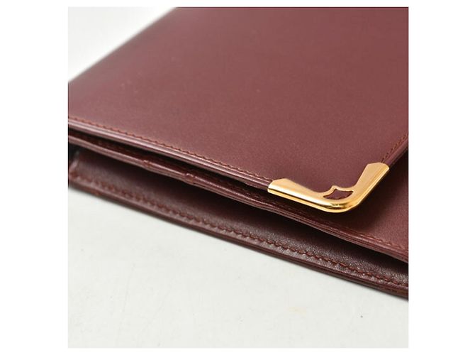Clutch in pelle da uomo Cartier Nero Bordò - vista 8