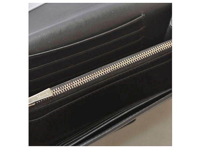 Céline Cartera de doble pliegue con solapa Celine Trotter Medium Negro - vista 10