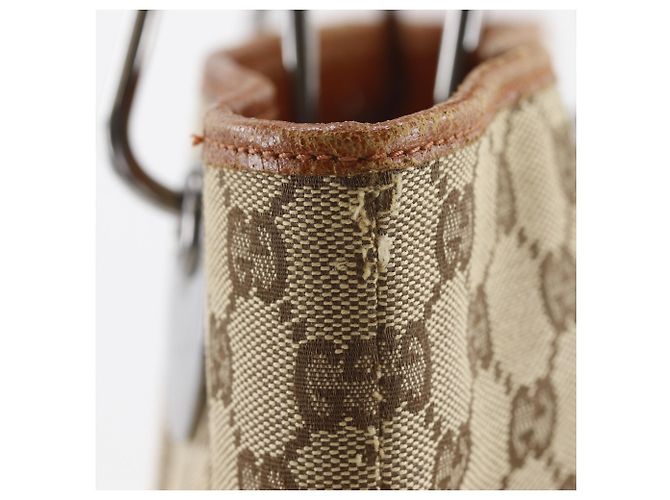 Gucci Tote Bag aus beige GG Canvas - Ansicht 9