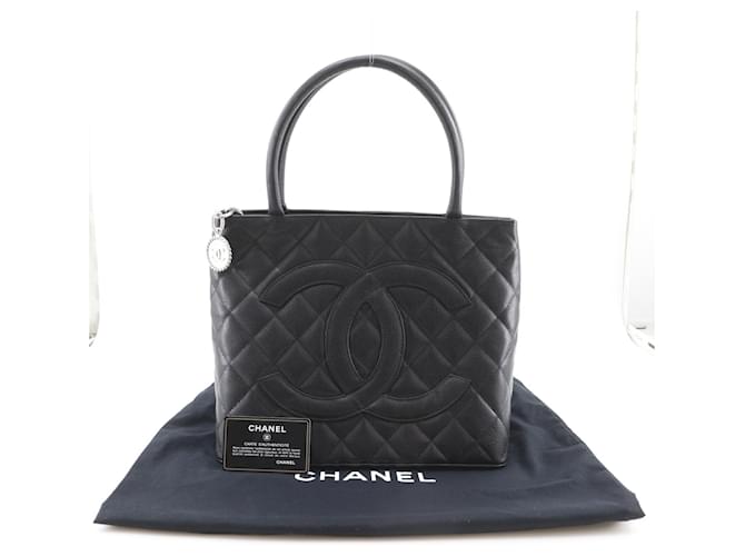 Borsa Tote Chanel Medallion Nero - vista 12