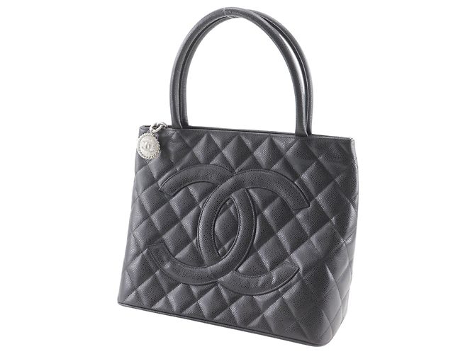 Borsa Tote Chanel Medallion Nero - vista 2