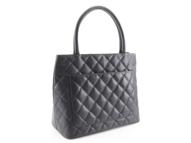 Borsa Tote Chanel Medallion Nero - vista 3