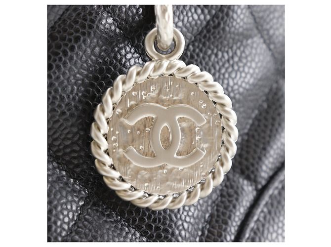 Borsa Tote Chanel Medallion Nero - vista 9