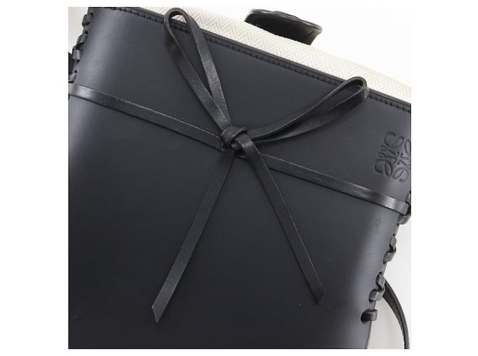 Piccola borsa a tracolla Loewe Ikebana Nero - vista 11