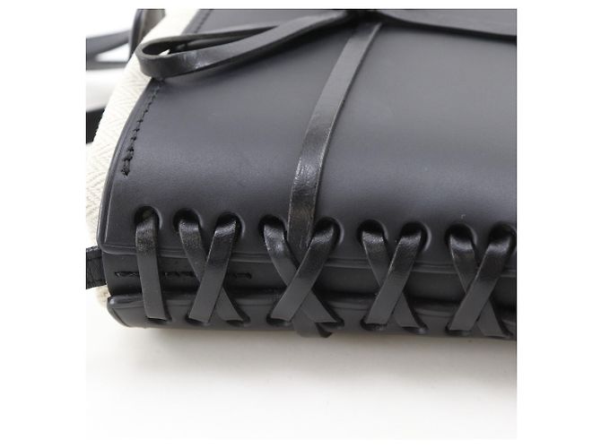 Piccola borsa a tracolla Loewe Ikebana Nero - vista 12