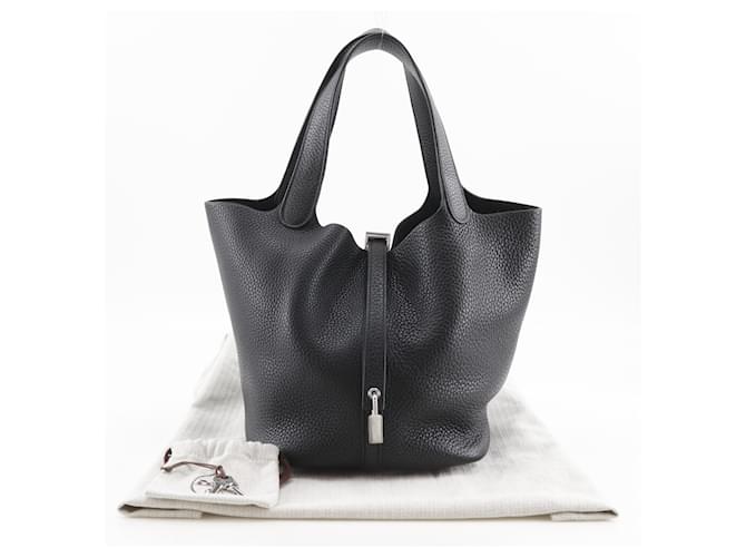 Hermès Borsa Hermes Picotin Lock 22 MM Nero - vista 14