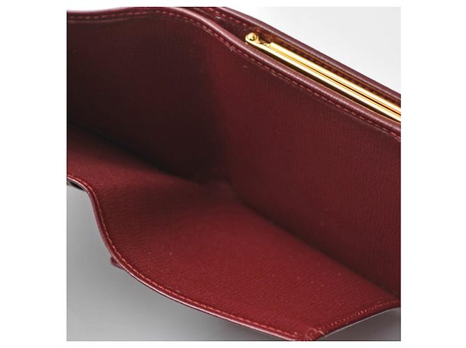 Cartier Bordeaux Leather Tri-fold Wallet - view 10