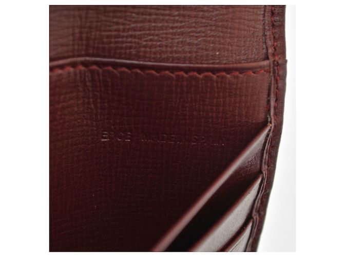 Cartier Bordeaux Leather Tri-fold Wallet - view 13