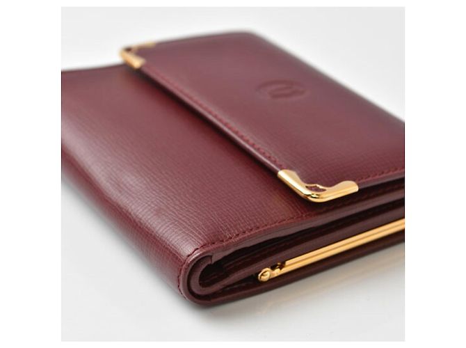 Cartier Bordeaux Leather Tri-fold Wallet - view 15