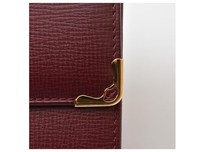 Cartier Bordeaux Leather Tri-fold Wallet - view 5