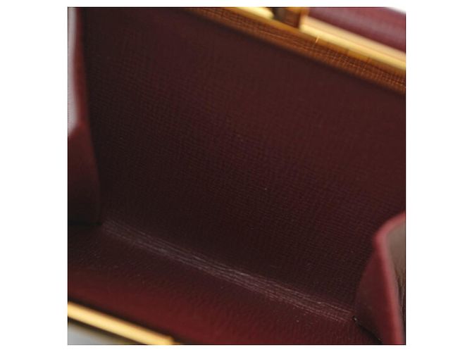 Cartier Bordeaux Leather Tri-fold Wallet - view 7