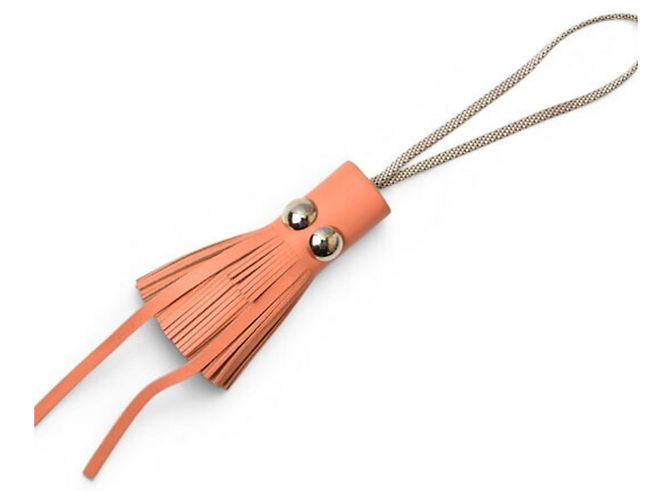 Portachiavi con tracolla per borsa Hermès Sylvanian SQUID Rosa - vista 2