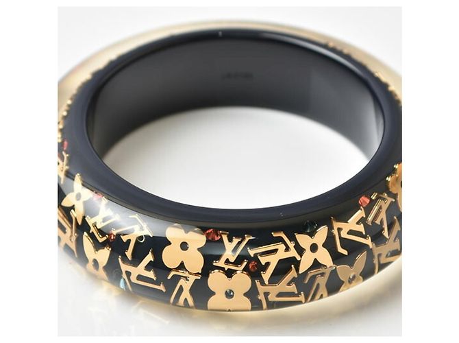 Bracciale Bangle Louis Vuitton Inclusion GM Nero Rosso Blu - vista 2