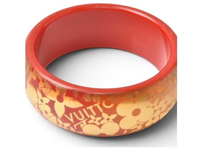 Bracciale Rigido Louis Vuitton Rosso Arancio - vista 2