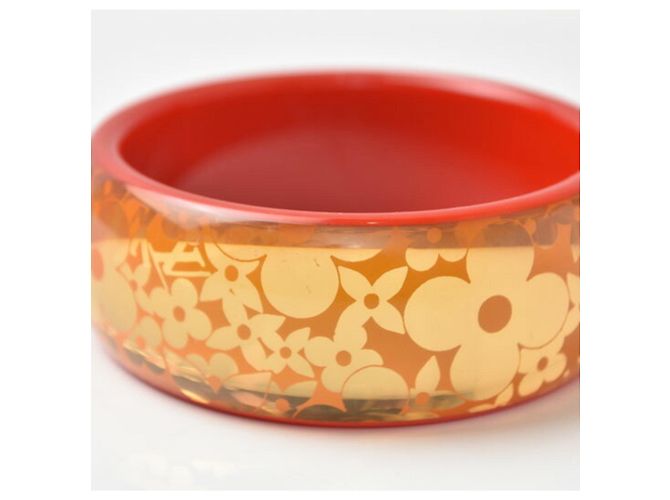Bracciale Rigido Louis Vuitton Rosso Arancio - vista 3